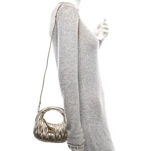 Miu Miu wander crossbody gold mini